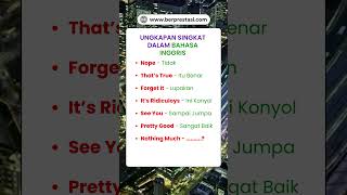 UNGKAPAN SINGKAT DALAM BAHASA INGGRIS [upl. by Naols735]