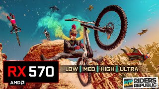 Riders Republic  Gameplay Benchmark  i73770 RX 570  All Settings Tested [upl. by Granny]