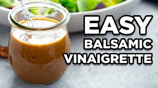 Homemade Balsamic Vinaigrette  Salad Dressing Recipes by MOMables [upl. by Imuy315]