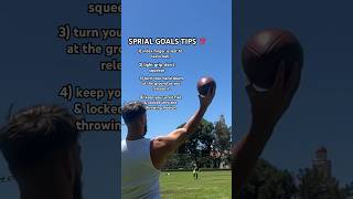 HOW TO THROW A PERFECT SPIRAL football qb [upl. by Leiuqese]