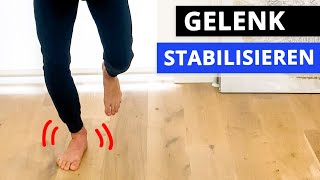 Instabiles Sprunggelenk stabilisieren 🦶 mit diesen 3 Übungen anspruchsvoll [upl. by Mcginnis]