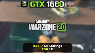 GTX 1660 Super  Call of Duty Warzone 20  1080P  All Settings  FSR [upl. by Nej613]