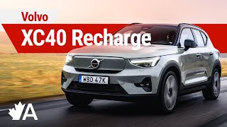 2024 Volvo XC40 Recharge First Drive Review RearWheel Drive and More Range [upl. by Siari]