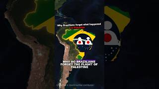 Why do Brazilians forget what happened to Palestinemap brazil japan [upl. by Selia]