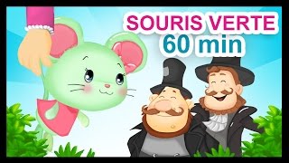 Une Souris Verte  1H de comptines et chansons Titounis [upl. by Aihtenak944]