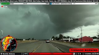 Tornadoes in Oklahoma amp Arkansas 11424  Live Storm Chase Archive [upl. by Nnil110]