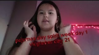 pajamas day spirit week day 1 vlogtober day 21 👻🎃 [upl. by Balfore739]