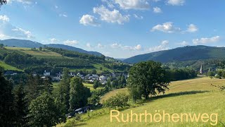 Ruhrhöhenweg  Von der Ruhrquelle im Sauerland bis zur Ruhrmündung in den Rhein Teil 1 [upl. by Gnauq]