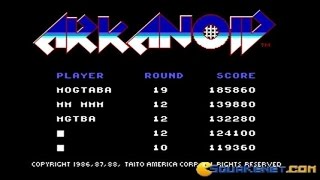 Arkanoid gameplay PC Game 1986 [upl. by Symer]