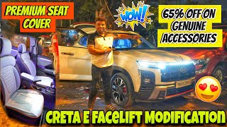 2024 Creta Facelift Genuine Accessories ✅ 2024 Creta E Modified ✅ New Creta E Modification ✅ [upl. by Karie]