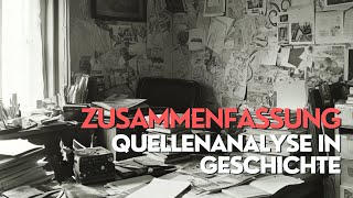 Quellenanalyse im Fach Geschichte schreiben Primär und Sekundärquellen analysieren [upl. by Nolyat]