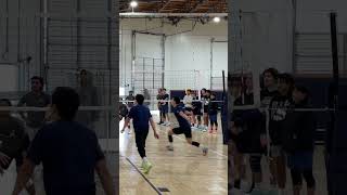 Back 2 with no block 👌 volleyball volleyballshorts volleyballmatch volleyballgame highlights [upl. by Busiek396]