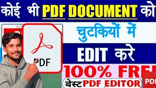 PDF File Editing in Mobile Phone Free 2024  How to Edit PDF File on Android pdf edit kaise kare [upl. by Olivier108]