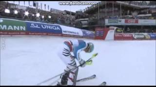 WM Slalom 2013 Schladming  MARIO MATT  3   Felix Neureither  2  und MARCEL HIRSCHER  1 [upl. by Arnold922]