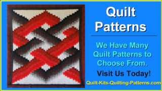 Twisted Bargello Quilt Pattern Lightning Strikes Quilt  3D Quilt Patterns  Free Quilting Patterns [upl. by Ymmac]