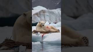 A mother bear’s love giving birth to her cubs amidst the unforgiving Arctic cold polarbear [upl. by Attemaj]