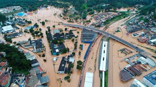 Mehr als 20 Tote bei Überschwemmungen in Brasilien [upl. by Jacquenette86]