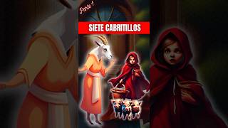 Los 7 CABRITILLOS reciben a CAPERUCITA ROJA y los 3 CERDITOS  parte 1 cuentosinfantiles [upl. by Nylednarb]