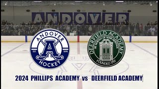 2024 Phillips Academy Andover Hockey vs Deerfield Academy [upl. by Nickola862]