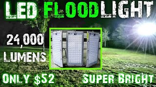 24000 Lumens SUPER Bright LED Flood Light 52 SMART SWITCH [upl. by Aneles]