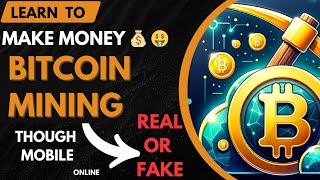 Free Bitcoin Mining With  Android Mobile  MAKE MONEY BEGINNER Free BItcoin Mining App [upl. by Aicela]