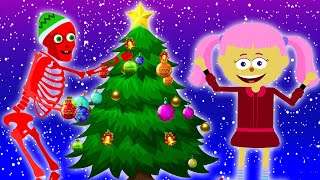 Deck The Halls  Christmas With Skeletons🎄  Christmas Songs For Kids [upl. by Dempster609]