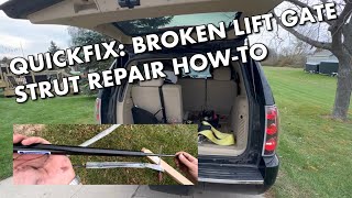 EASY FIX Power Lift gate wont open or stay up  Broken Auto Liftgate strut fix DIY [upl. by Eemia690]