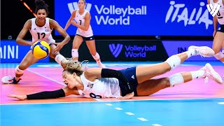 Legendary Saves of 2021 ⚡️🏐 Womens Volleyball Edition [upl. by Iniretake281]