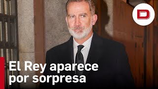 La sorpresa de Felipe VI apareciendo en el funeral de César Alierta [upl. by Hgielrebma26]