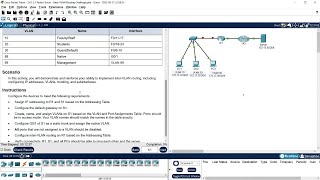 121 Packet Tracer  InterVLAN Routing Challenge [upl. by Diamond630]