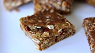 NO BAKE GRANOLA BARS  Easy Recipe  3 Ingredients [upl. by Roslyn557]