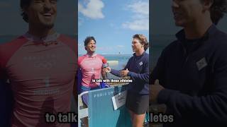 Interviewing OLYMPIC SURFERS 🏄🏼‍♂️🎤 [upl. by Nawud254]