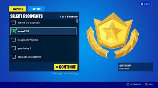 How To Gift SEASON 7 BATTLE PASS In Fortnite [upl. by Harikahs]