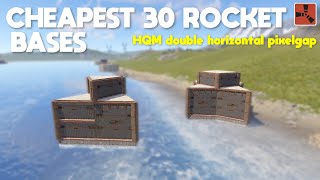 RUST  Double HQM Horizontal Pixelgap  2024 New Rust Base Design [upl. by Adniroc]