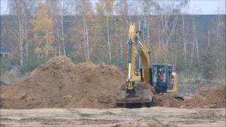 Bagger CAT 323F auf der neuen Großbaustelle [upl. by Avin]