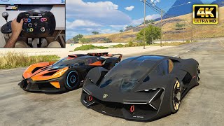 Lamborghini Terzo Millennio amp Bugatti Bolide  The Crew Motorfest  Thrustmaster T300RS Open Wheel [upl. by Hiltner]