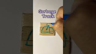 Garbage Truck kryptontesla howtodraw drawingtutorials viralvideoshorts [upl. by Nalor]