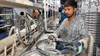 Unveiling The Manufacturing Process of Motorcycle Wheel Rims  Skilled Hands [upl. by Hayifas895]