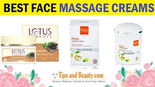 5 Best Face Massage Creams for Dry Skin in India 2022 Hindi  Best Brands Winter Face Creams [upl. by Hootman]