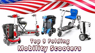 Top 9 Folding Mobility Scooters For 2024 [upl. by Hildie562]