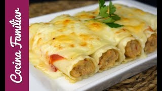 Receta para hacer canelones de pollo By JavierRomero [upl. by Ykceb319]