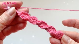 COMO TEJER UN CORDÓN  Diferentes Agujas crochet  Vinchas Correas Pulseras EliClau [upl. by Rosdniw]