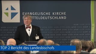 Bischofsbericht bei der Herbstsynode 2024 der EKM [upl. by Namialus]