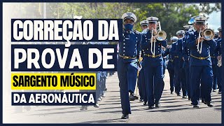 CORREÇÃO DE PROVA  SARGENTO MÚSICO DA AERONÁUTICA  EAGS 2015  PARTE 1 [upl. by Meensat]