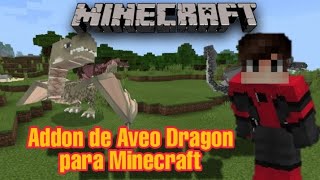 Addon para Minecraft Bedrock Dragones en Minecraft  Addon Aveo Dragon 🐉 [upl. by Anyale681]