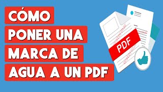 Como Poner una Marca de Agua a un PDF [upl. by Leunam46]