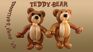 Teddy Bear Balloon Animal Tutorial Balloon Twisting and Modeling 20 [upl. by Teerprah739]