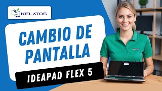 ¿Cómo reparar un Lenovo IdeaPad Flex 5 con pantalla que se rompe Cambio de Pantalla [upl. by Oeram]