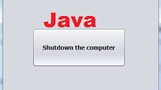 Java prog150 How to shutdown the computer from Java [upl. by Marilin]