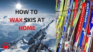 How to wax skis at home [upl. by Tyson781]